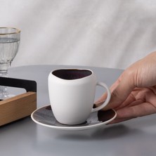 Karaca Galactic 2 Kişilik Beyaz Kahve Fincan Takımı 100 Ml