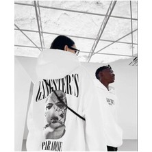 Black Sokak Beyaz Gangster Baskılı Oversize Sweatshirt