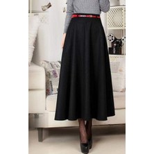 Cng Moda Puf Scuba Lacivert Etek