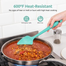 Jingyikeji 600 Derece Fahrenheit Isıya Dayanıklı Silikon Spatula Seti (Teal/aqua Sky) (Yurt Dışından)