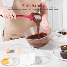 Jingyikeji 600 Derece Fahrenheit Isıya Dayanıklı Silikon Spatula Seti (Kırmızı) (Yurt Dışından)