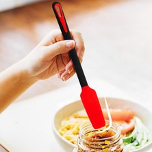 Jingyikeji Silikon Spatula, Spatulalar Silikon Isıya Dayanıklı ve Bpa Içermeyen, Yapışmaz Tencere Gıda Sınıfı Silikon Kauçuk Spatula Mutfak Pişirme, Pişirme ve Karıştırma Seti 4'lü Set, Kırmı (Yurt Dışından)