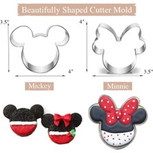 Jingyikeji Çerez Kesiciler 4 "ila 3" 6'lı Set Mickey & Minnie Mouse Unicorn Dinozor Kalp Yıldız Sıcak Bisküvi Kek Fondan Gözleme Kesici Kalıp Çocuklar Için Çocuklar Tatil Kutlaması Doğum Günü (Yurt Dışından)