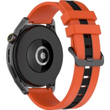 Daart Huawei Spor Bantları Saat Gt 3 Se/saat Gt Çift Renk 22MM Saat Bando Breatable Yumuşak Silikon Kayış - Turuncu/siyah (Yurt Dışından)