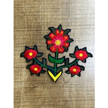Gönülden Tasarım 15X12 cm Nakış Işleme Çiçek Arma Yama Dikiş Aksesuarı