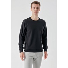 Akçaylar Slim Fit  Bisiklet Yaka Düz Renk 2 İplik Erkek Sweatshirt