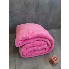 Bonny Home Aurora Pembe Çift Kişilik Welsoft Peluş Battaniye