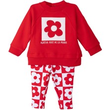 Agatha Ruiz De La Prada Kırmızı 2li Bluz - Pantolon Set