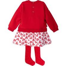 Agatha Ruiz de la Prada Kırmızı 2li Elbise - Çorap Set