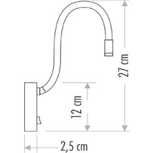Cata Ct-5232 Baykuş Led Aplik 3W  Günışığı