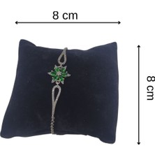 Özer Kutu Süet Yastık Düzenleyici(4 Adet) Siyah Bileklik & Saat ve Kelepçe 8x8 cm