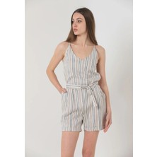 Sisa Moda Askılı Şort Tulum