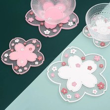 Wangchuang Beyaz S 1 Adet Kawaii Japonya Tarzı Sakura Kahve Fincan Altlığı Kiraz Çiçeği Isı Yalıtımlı Masa Mat Çay Süt Kupa Ev Dekorları (Yurt Dışından)