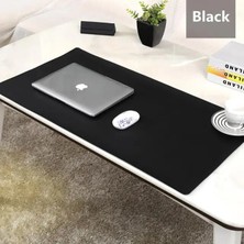 Wangchuang Siyah 80X40CM Büyük Mouse Pad Ekstra Büyük Kaymaz Masa Pedi Su Geçirmez Pu Deri Masa Masa Koruyucu Oyun Fare Mat Oyun Ofis Çalışması Için (Yurt Dışından)