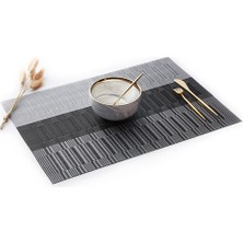 Wangchuang Placemat 14 Dikdörtgen 6 Pcs Yemek Masası Için Placematlar Pvc Bambu Desenli Masa Paspasları Çoklu Renkler Kaymaz Isıya Dayanıklı Yıkanabilir Kolay Temizlenebilir (Yurt Dışından)