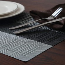 Wangchuang Placemat 14 Dikdörtgen 6 Pcs Yemek Masası Için Placematlar Pvc Bambu Desenli Masa Paspasları Çoklu Renkler Kaymaz Isıya Dayanıklı Yıkanabilir Kolay Temizlenebilir (Yurt Dışından)