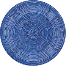 Wangchuang Mavi Çap 11 cm Yuvarlak Dokuma Iskandinav Tarzı Kaymaz Placemat Coaster Yalıtım Dolgu Kupa Bardak Masa Mat Ev Dekor Peçete Mutfak Aksesuarları (Yurt Dışından)