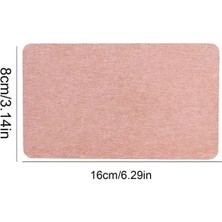 Wangchuang Pembe 16X8 cm Ev Su Emici Ped Kaymaz Çabuk Kuruyan Diatomit Mat Isıya Dayanıklı Coaster Diatomlu Toprak Mutfak Lavabo Musluğu Mat (Yurt Dışından)