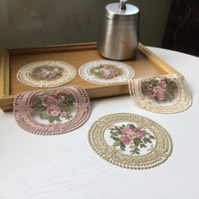 Wangchuang Beyaz 15 cm S Vintage Dantel Haşlanma Önleyici Coaster Nakış Zanaat Kaseler Kahve Fincanları Coaster Avrupa Tarzı Kumaş Masa Yalıtım Mat 12 cm (Yurt Dışından)