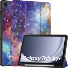 Seniee Samsung Galaxy Tab A9 Plus 2023 Için Otomatik Uyandırma Uyku Özellikli Darbeye Dayanıklı Tablet Kılıfı (Yurt Dışından)