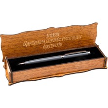 Kalemhane Kişiye Özel Tükenmez Kalem Ahşap Kutulu