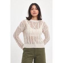 Clover Secret Açık Örgü Kazak