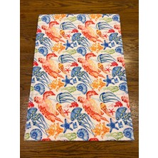 Tuğçe Demir Home Design Renkli Deniz Anası Desen Runner Supla Set
