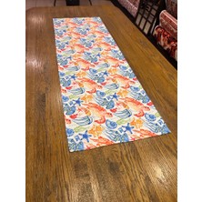Tuğçe Demir Home Design Renkli Deniz Anası Desen Runner Supla Set