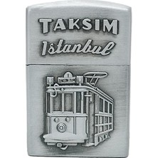 Hiçdurmaal Istanbul Taksim Tramvay Kabartmalı Metal Gazlı Çakmak 1 Adet