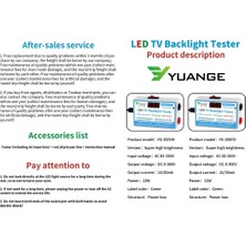 Liyao Tip 1 Ab Tak LED Lamba ve Tv Arka Işığı Test Cihazı Çok Amaçlı LED Şeritler Boncuk Test Aracı Ölçüm Aletleri Yeni LED Test Cihazı 0-300V Çıkış (Yurt Dışından)