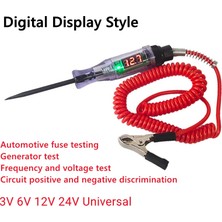 Liyao Bir 6 V-24 V Dc Araba Kamyon Gerilim Devre Test Cihazı Dijital Ekran Uzun Probe Kalem Ampul Otomobil Teşhis Araçları Oto Tamir (Yurt Dışından)