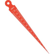 Liyao Kırmızı 1.5mm 1-15MM Plastik Konik Ölçer Kaynak Ölçer Cetvel Feeler Gage Pvc Malzeme Stoklu (Yurt Dışından)