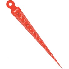 Liyao Kırmızı 1.5mm 1-15MM Plastik Konik Ölçer Kaynak Ölçer Cetvel Feeler Gage Pvc Malzeme Stoklu (Yurt Dışından)