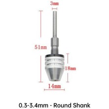 Liyao Yuvarlak Şaft 3mm Matkap Chuck Fikstürü Hex Shank Değişim Dönüştürücü Anahtarsız Tornavida Mil Kelepçesi Sabitleme Cihazı Motor Uçları Adaptörü Için Mikro Tutucu (Yurt Dışından)