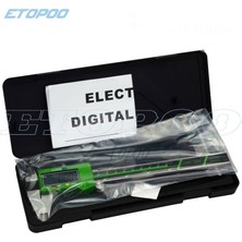 Liyao Siyah 150MM Paslanmaz Çelik Dijital Kumpas Büyük LCD Ekran Pürüzsüz Kayma Dayanıklı Elektronik Ölçme Aracı Mikrometre Ölçer (Yurt Dışından)