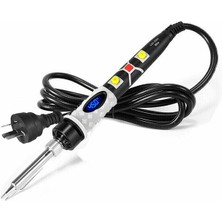 Siyah Ab 80W Ayarlanabilir Sıcaklık Elektrikli Havya 220V/110V Kaynak Lehim Rework Istasyonu Isı Kalem Ipuçları Onarım Aracı (Yurt Dışından)