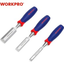 Liyao W001801AE Workpro 3pc Keski Seti Çelik Bıçak Keski Duvarcılık Oyma Aracı El Aleti Seti (Yurt Dışından)