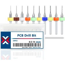 10 Adet 0.5-1.4mm Xcan Matkap Ucu Seti Pcb Devre Tabancası Matkap Ucu 1/8 ''shank Mikro Delme Aracı Bit (Yurt Dışından)