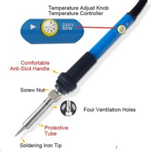 908A 220V Ab Tak Elektrikli Havya Seti 220V/60W Ayarlanabilir Sıcaklık Lehim Rework Istasyonu Havya Standı Kaynak Tamir Aletleri Seti (Yurt Dışından)
