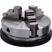 Liyao K01-63 Torna Mini Chuck 3 Çeneli Ağaç Işleme El Aynası Montaj Dişi Vida Çubuk Kendinden Merkezleme Torna Aynası Aracı 63MM (Yurt Dışından)