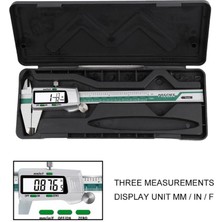 Liyao Profesyonel Bir Dijital Kumpas LCD Ekran Mm/inç Dijital 0-150MM Doğruluk 0.02MM Sürmeli Kumpas Ölçer Mikrometre Ölçme Aracı (Yurt Dışından)