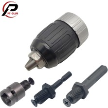 Liyao Chuck ve Sds Plus 3 Çeneli Anahtarsız Matkap Mandreni 1/2 Inç 1-13MM 1/2-20UNF Hızlı Değiştirme Anahtarı Adaptörü Sds-Plus Şaft Matkap Için 1/4" Altıgen Kare (Yurt Dışından)