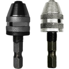 Liyao Gümüş 0.5-3.6mm Anahtarsız Matkap Aynası Elektrikli Matkap Tornavida Darbeli Sürücü Adaptörü Mini Collet 1/4 ''hex Shank Hızlı Değişim Adaptörü (Yurt Dışından)