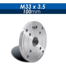 100MM-M33X3.5 Tasp Ahşap Torna Yüz Plakası M33 M18 1 Inç Dişli Ağaç Işleme Torna Makinesi Chuck 2 "3" 4 "6" Flanş Ön Plakası (Yurt Dışından)