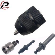 Liyao Yalnızca Chuck Anahtarsız 0,8-10MM 3 Çeneli 3/8-24UNF Matkap Chuck Hızlı Değiştirme Adaptörü Sds-Plus Şaft 1/4" Altıgen Kare Fit Döner Darbeli/darbeli Matkap (Yurt Dışından)