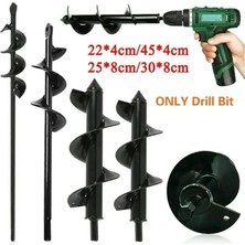 4X45 cm 8 Boyutları Ekici Bahçe Burgu Spiral Matkap Ucu Dikim Delik Kazıcı Matkap Ucu Yard Bahçe Dikim Delik Kazıcı Aracı (Yurt Dışından)