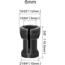 Liyao 1 Adet 6.35MM 1 Adet/3 Adet Yüksek Hassasiyetli Adaptör Pens 8mm 6.35MM 6mm Collet Chuck Gravür Kırpma Makinesi Yönlendirici Freze Kesicisi Aksesuarları (Yurt Dışından)