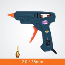 2.0X38MM Nozul 100W, Abd 60W 100W Ab Abd Tak Sıcak Tutkal Tabancası Güç Anahtarı ile Saf Bakır Nozullar 5 Tutkal Çubukları 11MM Ev Güç Aracı Ev Dıy Zanaat (Yurt Dışından)