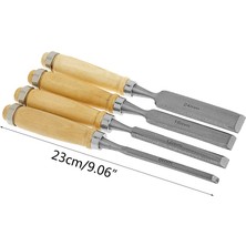 Liyao 1pc-6mm 4 Adet/takım Ahşap Heykel Düz Keski Dıy Ağaç Işleme El Aracı Ahşap Oyma El Keski Aracı Set (Yurt Dışından)