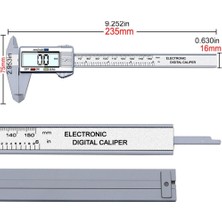 Liyao Gümüş Dijital Sürmeli Kumpaslar 0-150MM LCD Elektronik Kumpas Karbon Fiber Ölçer Yükseklik Ölçüm Araçları Aletleri Mikrometre (Yurt Dışından)